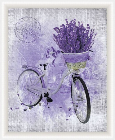 Картина Велосипет с лавандой 40х50см арт.8Л2739