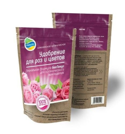 Удобрение сухое ОрганикМикс органическое для роз и цветов гранулированное 850г