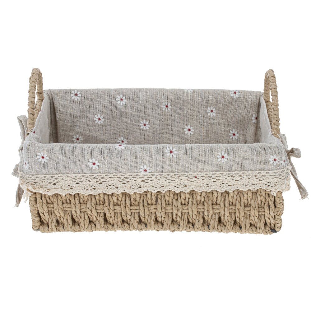 Корзина с вкладышем хлопок 31х21х14см арт.796486 по цене 