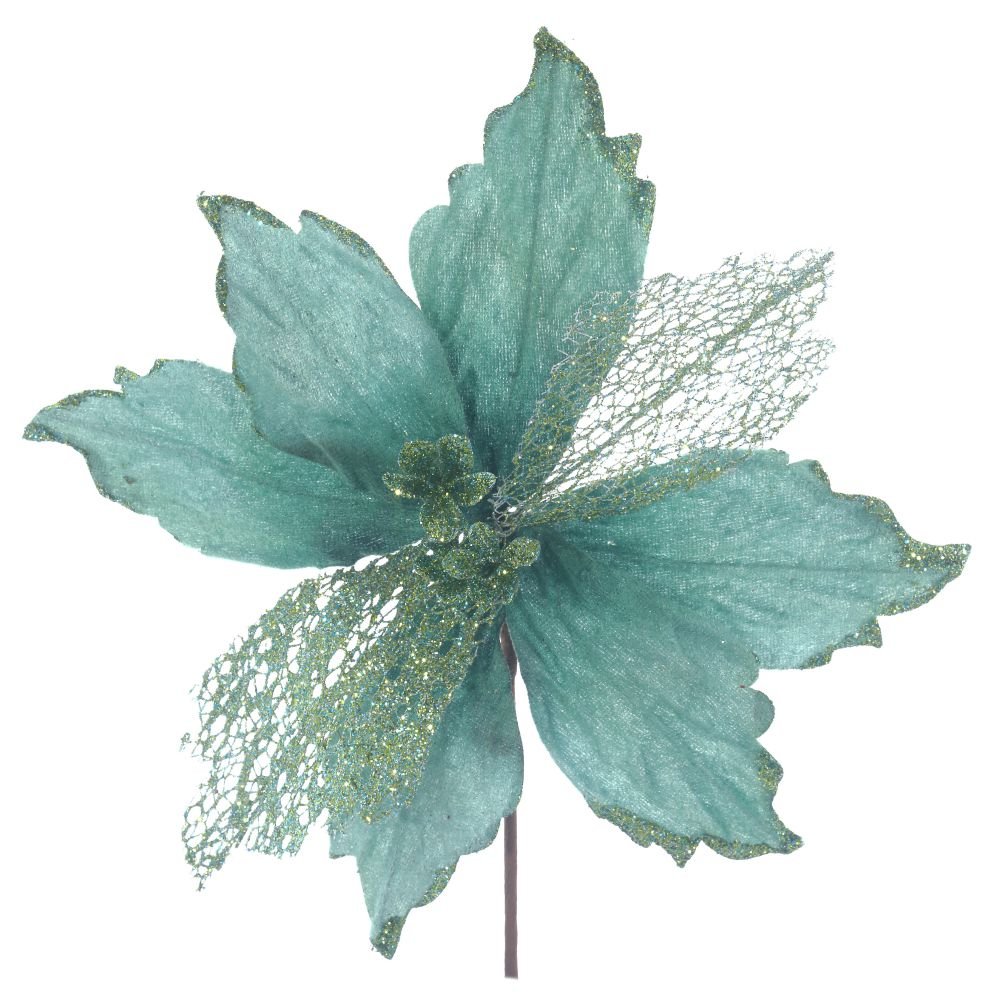 Цветок искусственный зеленый 30х30х19см по цене 