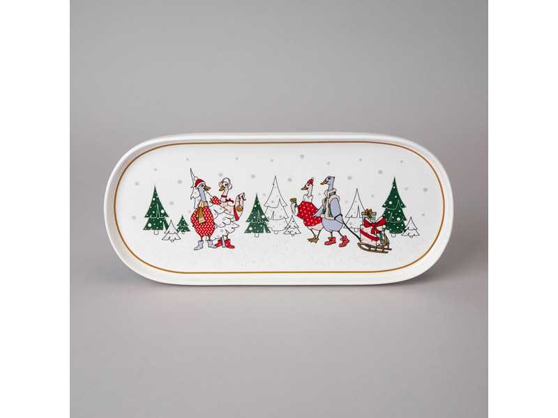 Блюдо овальное Лефард Семейное Рождество 34см, фарфор арт.425-211 по цене 