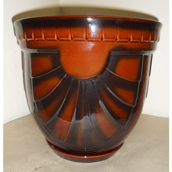 Кашпо декоративное Бастон среднее, коричневое В42см по цене 