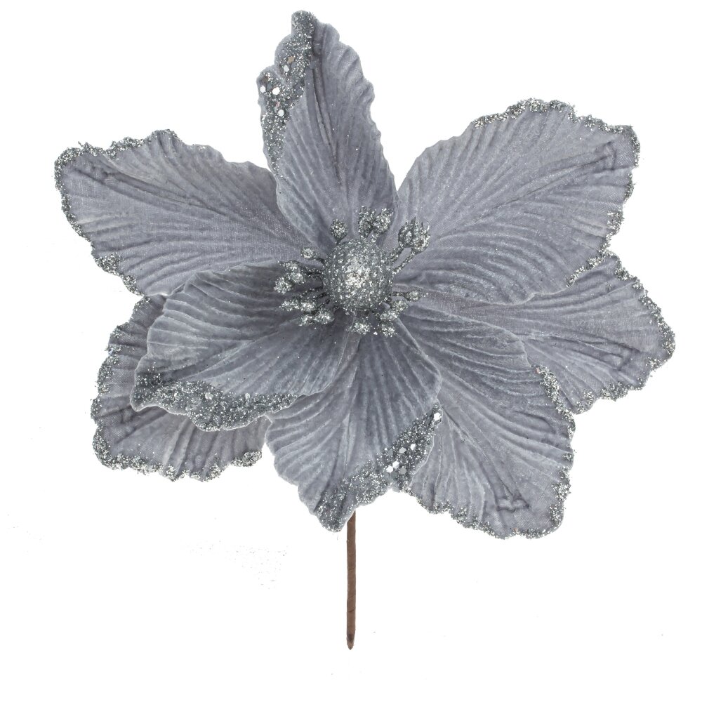 Цветок искусственный Магнолия 26х26х26см полимерные материалы, металл арт.791421 по цене 