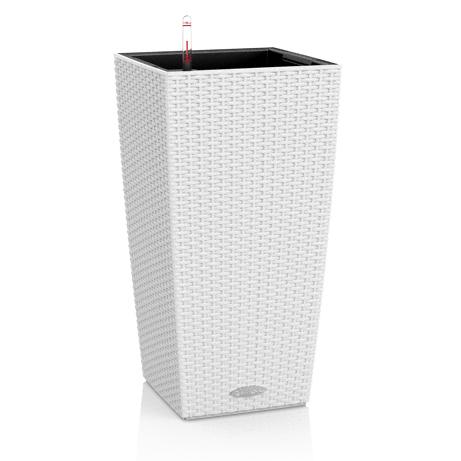 Кашпо с автополивом Лечуза Кубико Коттедж 40см белый, пластик арт.15246 по цене 