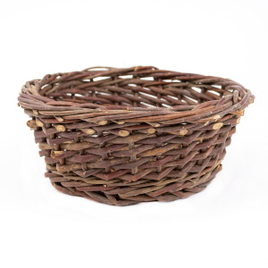 Кашпо плетеное ива коричневый 23x9см по цене 