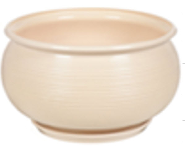 Горшок Сатурн №2 11,3х18,2см 2л белый, керамика арт.10005780 по цене 