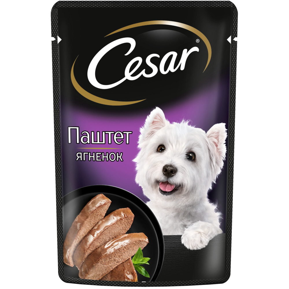 Цезарь пауч д/собак паштет Ягненок 28*80 гр по цене 