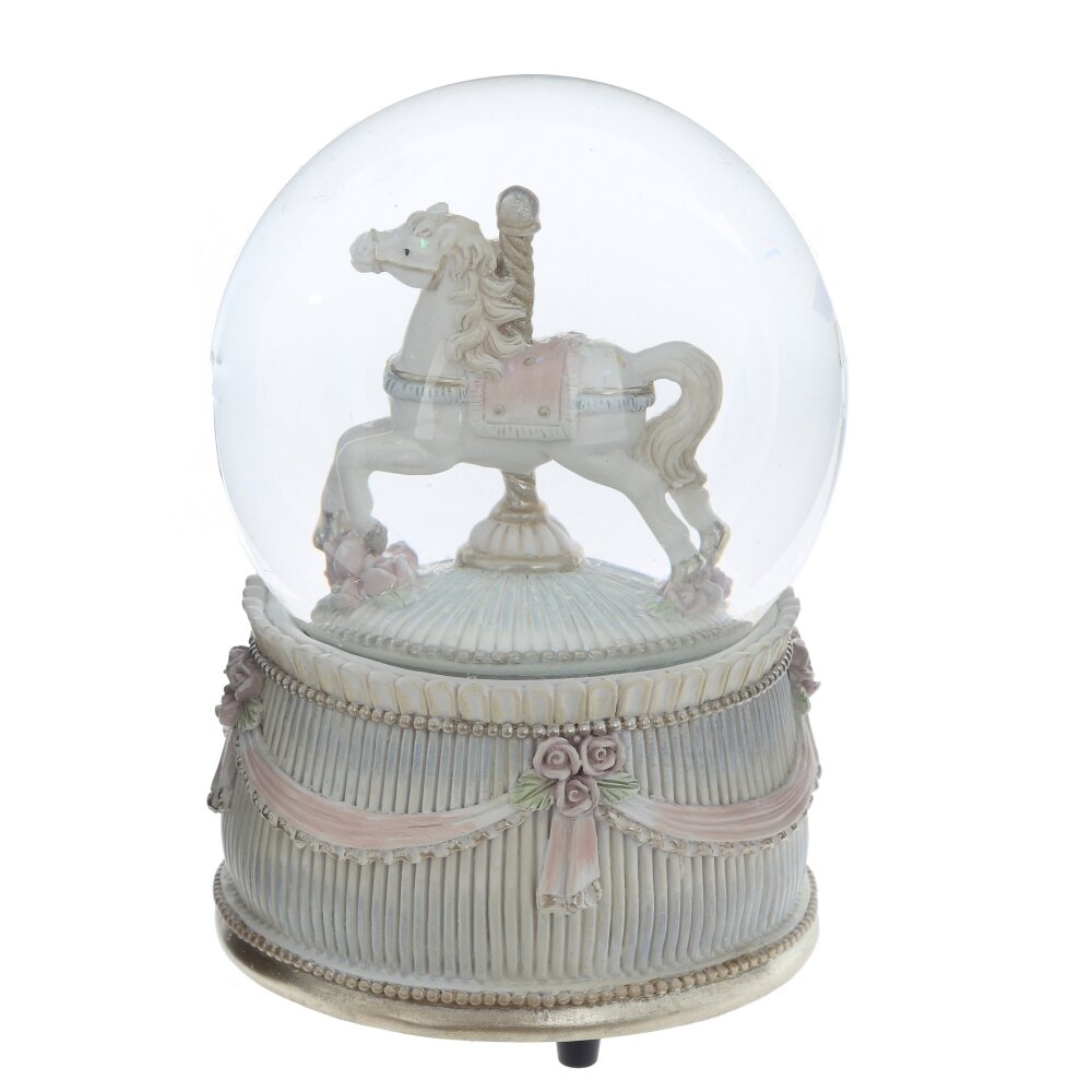 Фигурка в стекл шаре Лошадка 6,8х7х10,5см арт.821044 по цене 