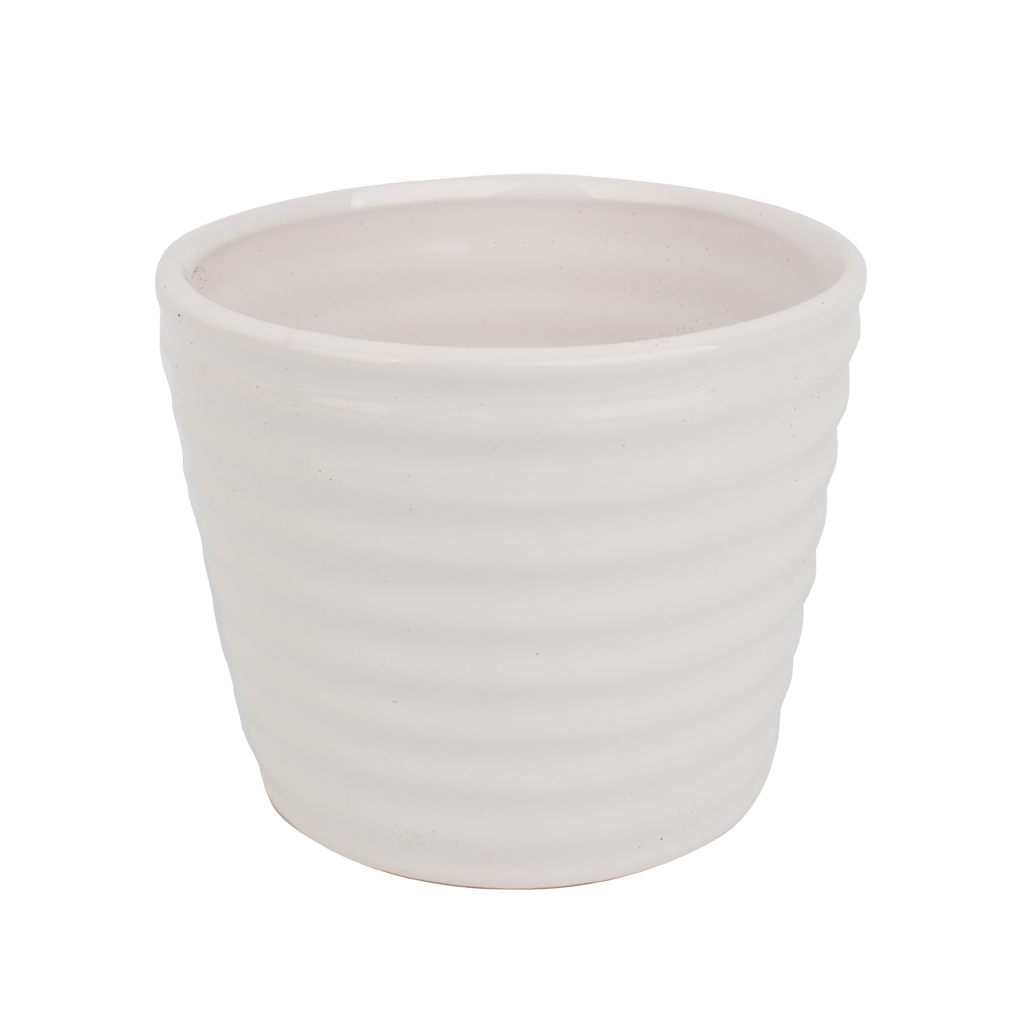 Кашпо для растений 9,6х11,8см белый, керамика арт.266069 по цене 