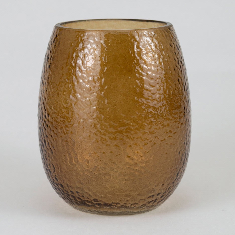 Ваза Энрика стекло 12x15см, коричневый по цене 