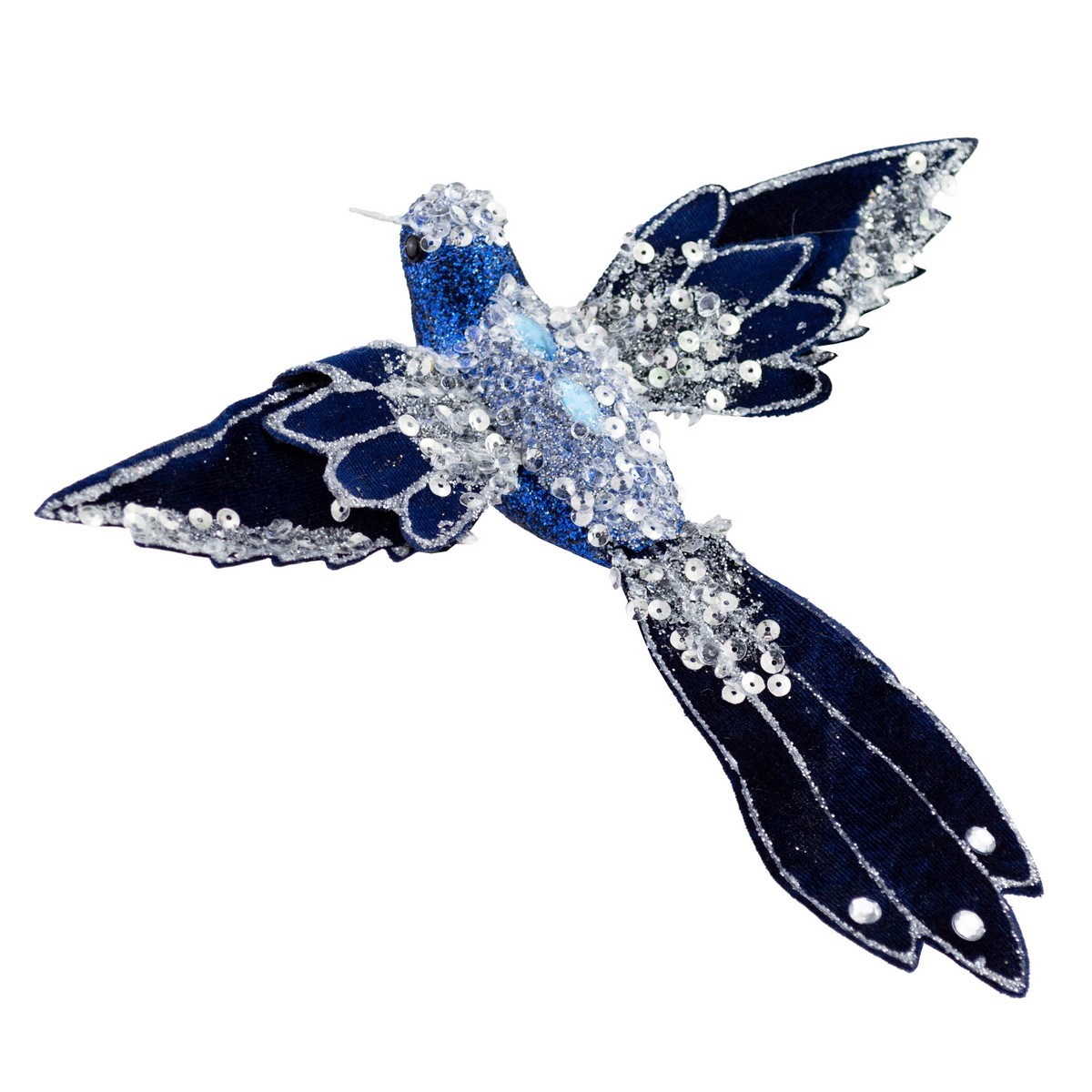 Птичка со стразами на прищепке синий арт.к000026966 по цене 