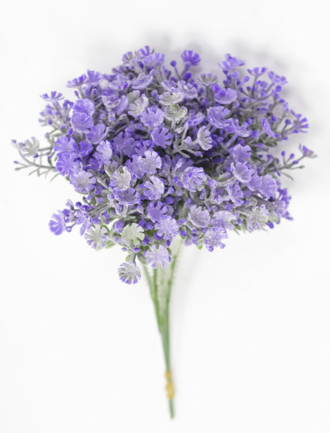 Цветок искусственный Букет цветов 19см, фиолетовый по цене 