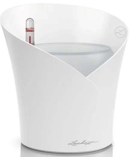 Кашпо с автополивом Лечуза Орхидея 1л белый, пластик арт.13960 по цене 