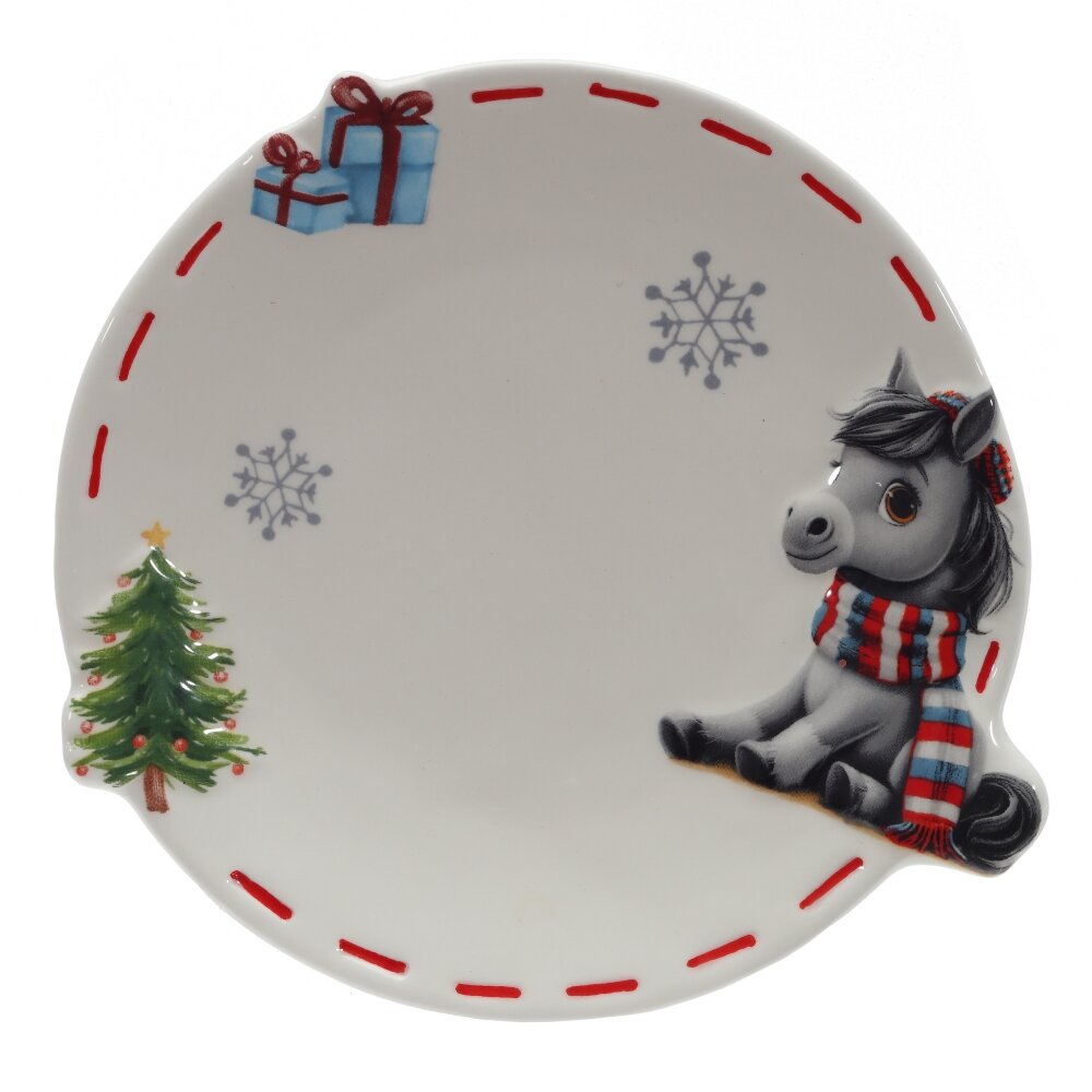 Тарелка Лошадка 16х15х1,5см, керамика арт.825284 по цене 