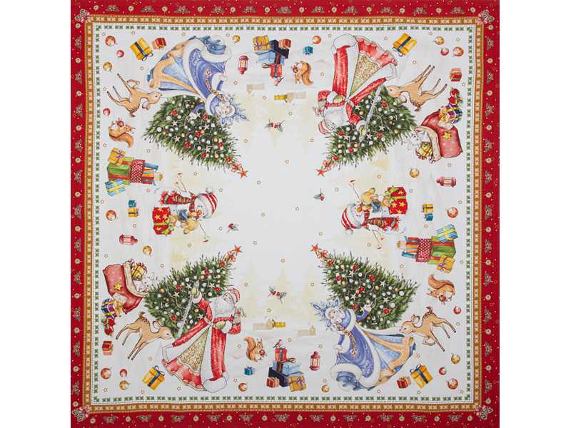 Наперон С Новым Годом хлопок красный 76х76см арт.850-725-3 по цене 