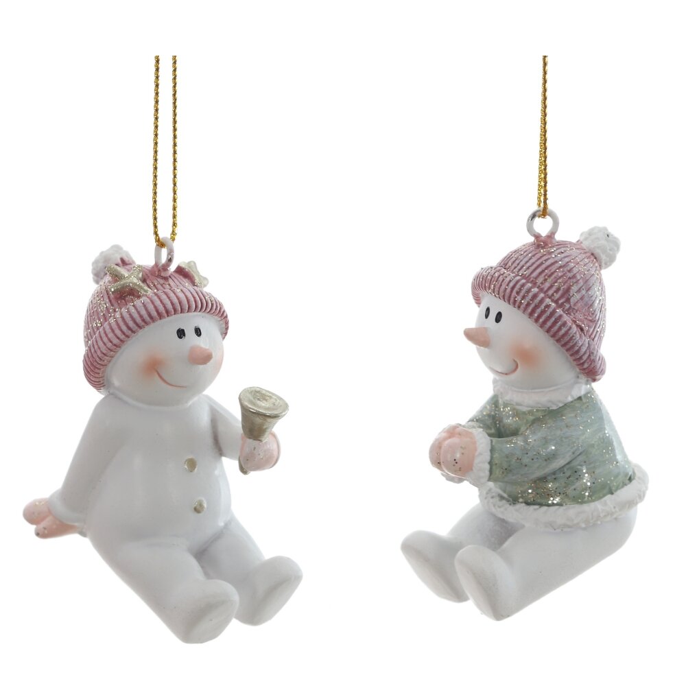 Фигурка подвесная Снеговик 2,5х5х5см 2в. арт.822981 по цене 