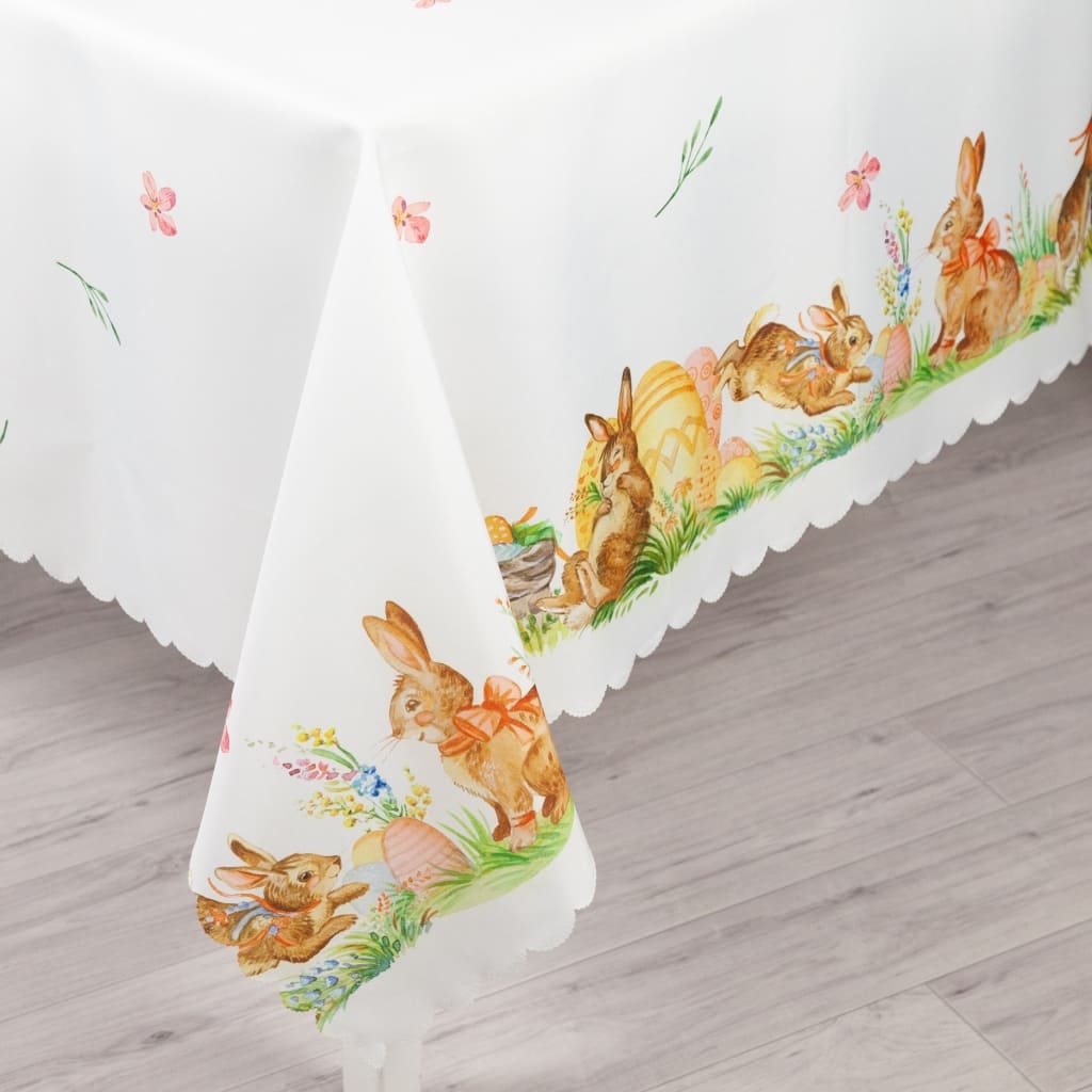 Скатерть WT125-Пасха Велнесс 220х150см 100%п/э по цене 