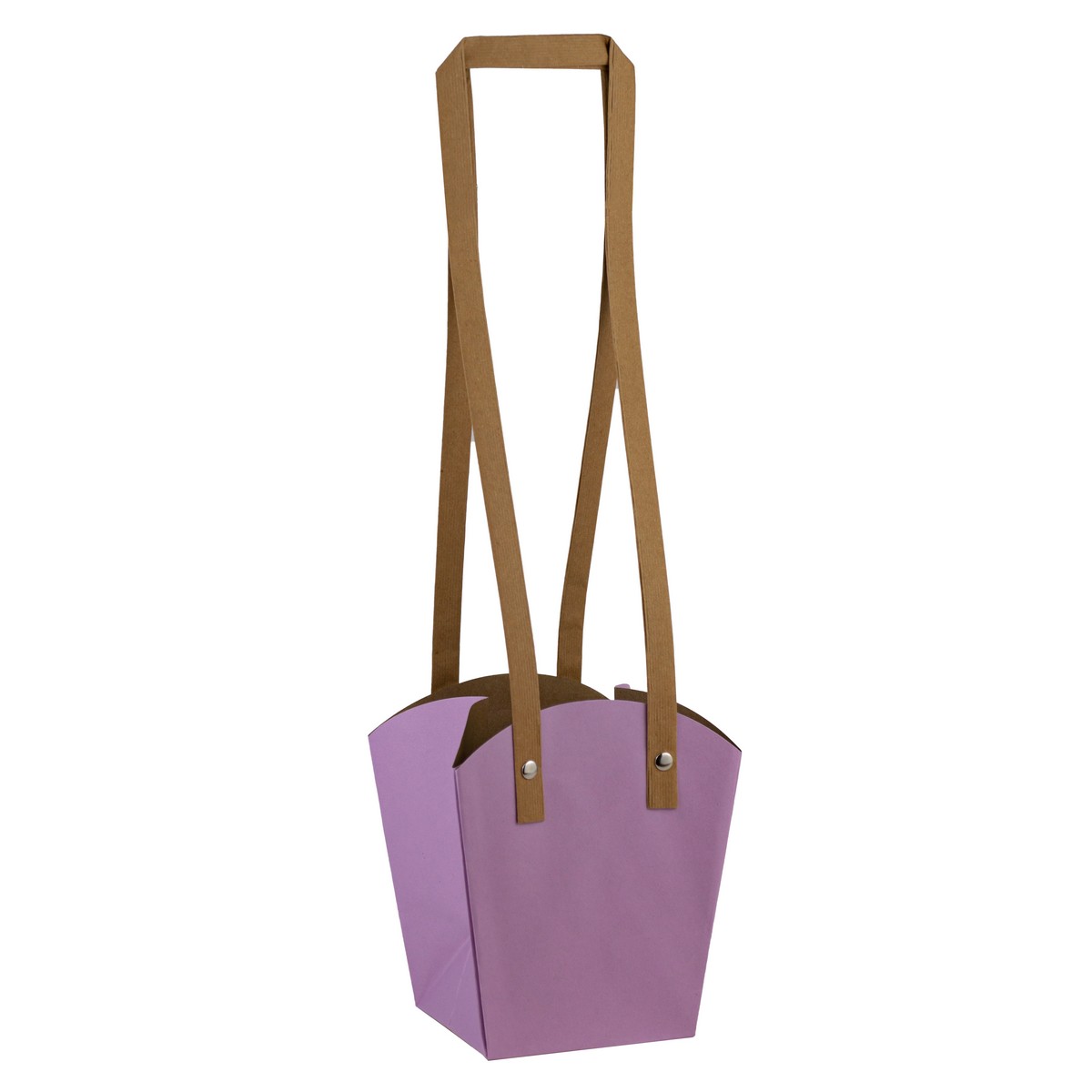 Пакет для цветов (бумага) 15х13х9,5см,сиреневый арт.к000029151 по цене 