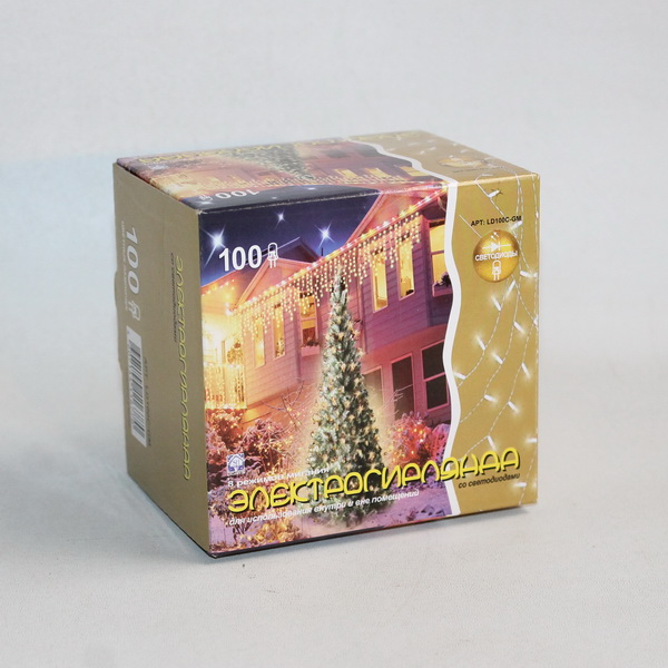 Электрогирлянда наруж. 100 LED, 10м, 8 реж. по цене 