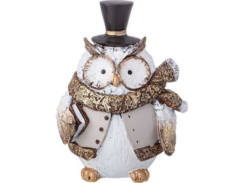 Фигурка декоративная Сова 12х10х6см, полистоун арт.79-238 по цене 