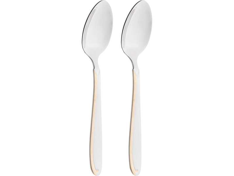 Набор ложек чайных Агнесс 14см 2шт золото арт.942-103 по цене 