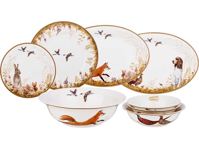 Сервиз столовый Лефард Охота на 6пер 23пр, фарфор арт.590-518 по цене 