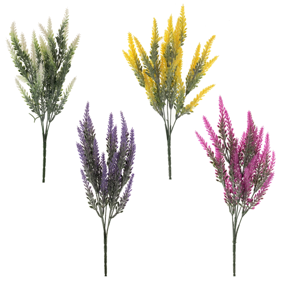 Цветок искусственный Вереск 5х15х37см 4в. арт.209341 по цене 