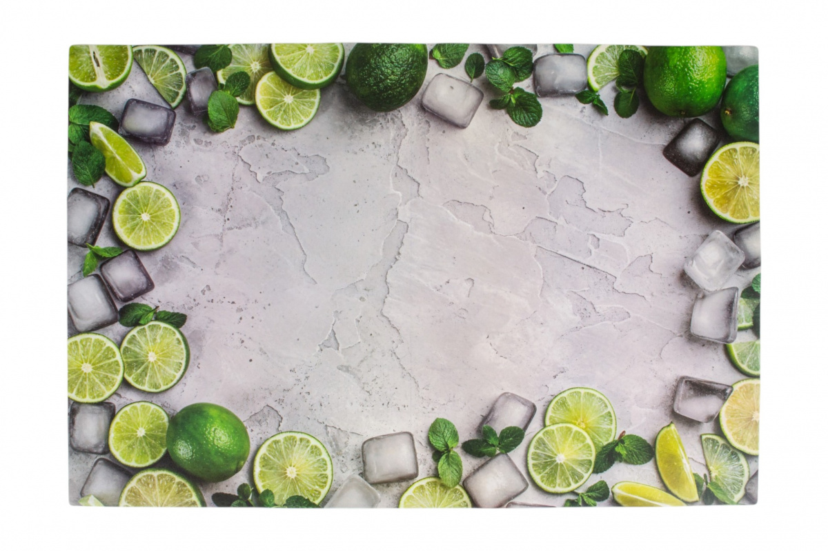 Скатерть cервировочная ПВХ Лайм и лед 60х90см арт.16250 по цене 