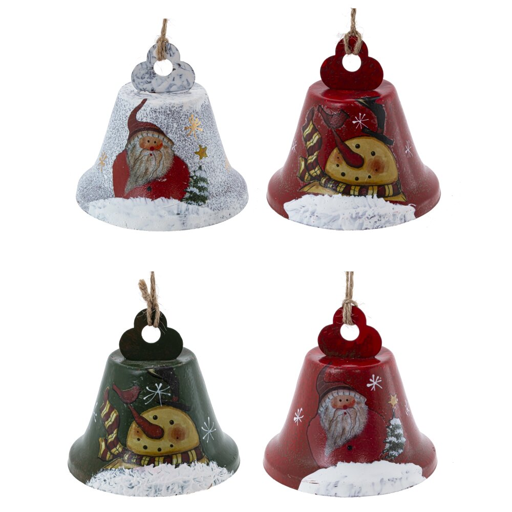 Изделие декоративное подвесное Колокольчик 8х8х7,5см 4в., металл арт.809139 по цене 