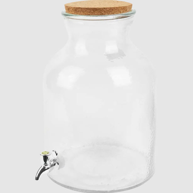 Лимонадник с краном Флакон 11л без подставки, стекло по цене 