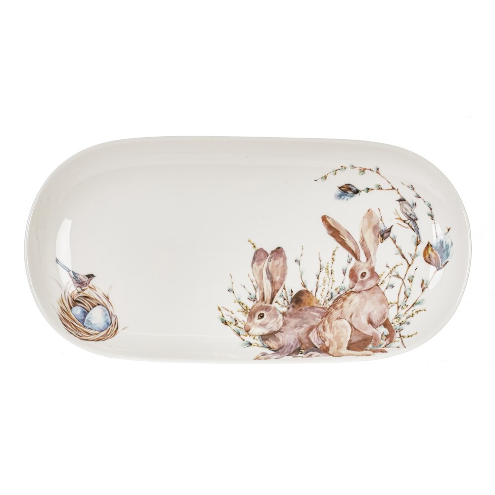 Блюдо, 30х15,5х2,5см, фарфор арт.816404 по цене 