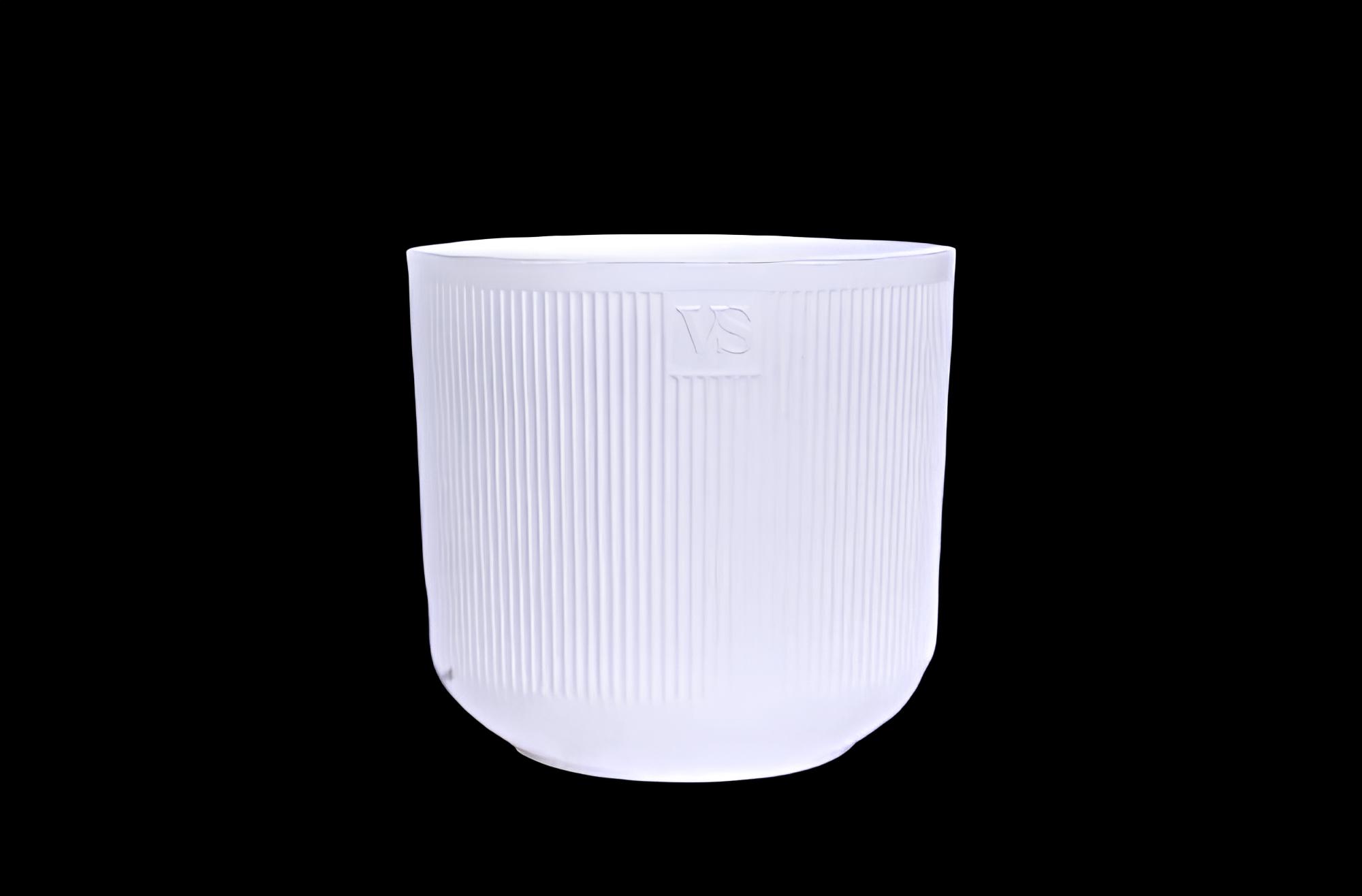 Горшок Росси ВипСет с дренажной системой 16х17х17см 3,1л пластик белый по цене 