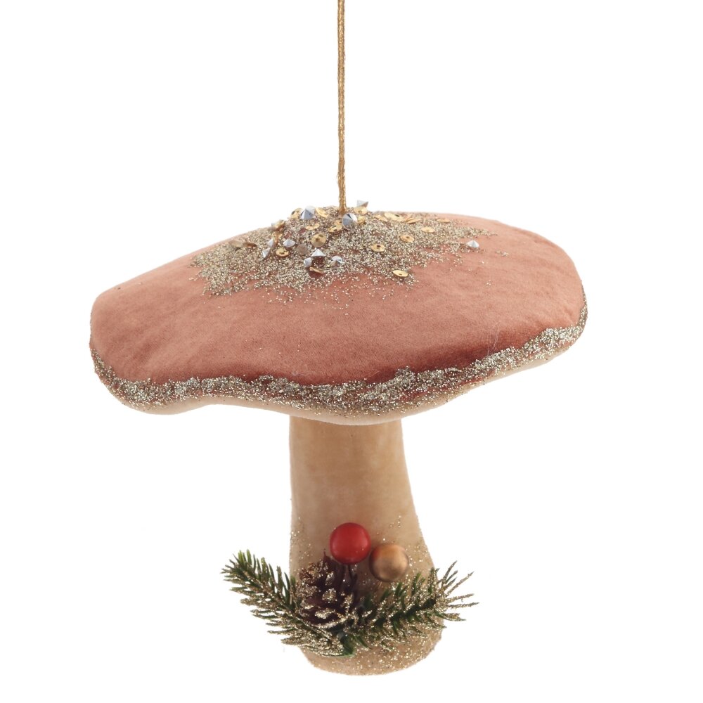 Изделие декоративное подвесное Гриб 15х15х15см арт.791026 по цене 