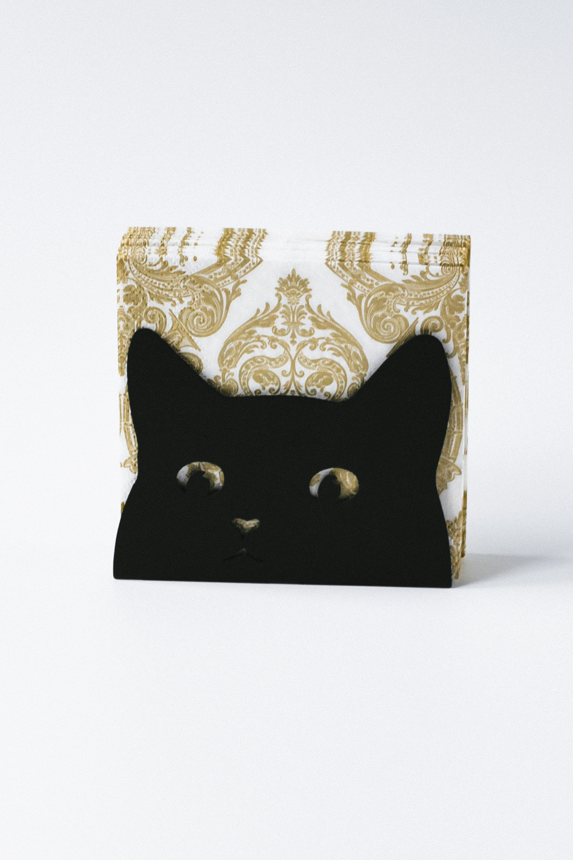 Салфетница Котофей 12х3,1х9,5см, металл арт.SL046-BY по цене 