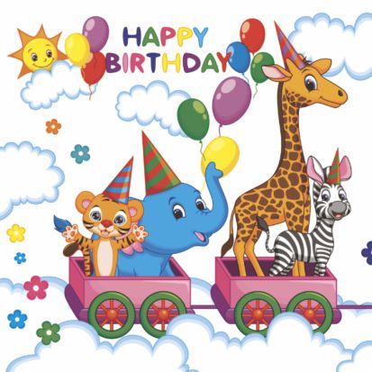 Салфетки бумажные Зоопарк 33х33см 3-х слойные 20л арт.37351 по цене 