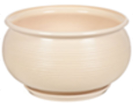 Горшок Сатурн №3 9х13см 0,9л белый, керамика арт.10005781 по цене 