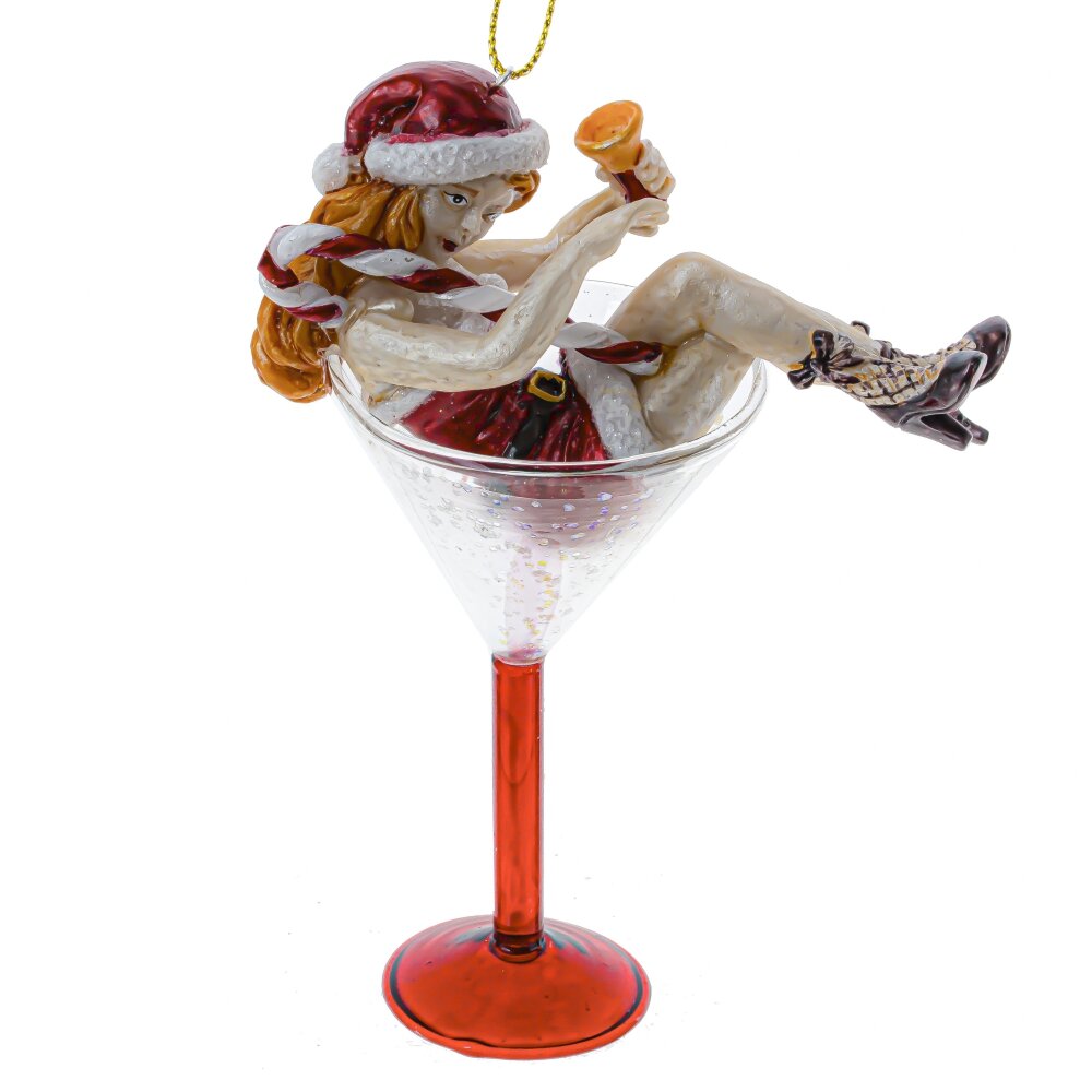 Украшение новогоднее Девочка 10,5х6х14см, стекло арт.809232 по цене 