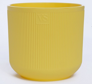 Горшок Росси ВипСет с дренажной системой 16х17х17см 3,1л пластик желтый по цене 