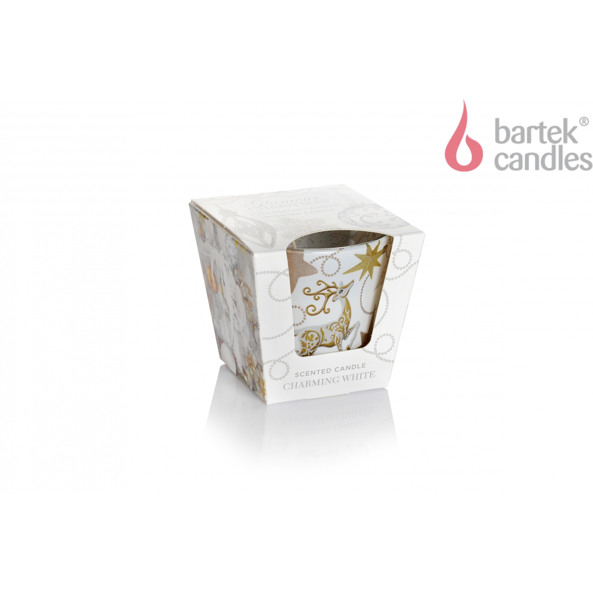 Свеча ароматизированная в стакане Гламурное Рождество 115гр по цене 