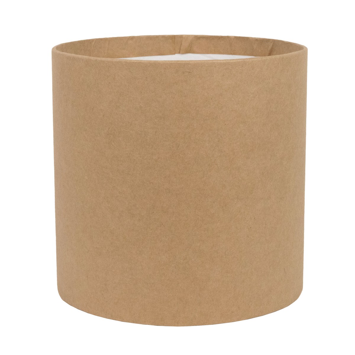Коробка подарочная круглая без крышки 16x16см, коричневый по цене 