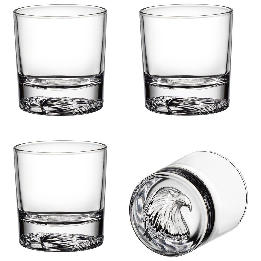 Набор стаканов для виски Орел 4шт 310мл, стекло арт.687-019 по цене 
