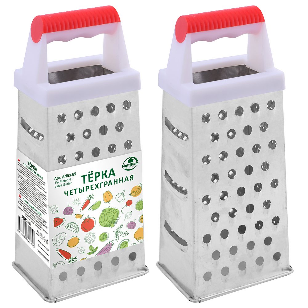 Терка 4-х гранная 22см, металл арт.AN53-65 по цене 