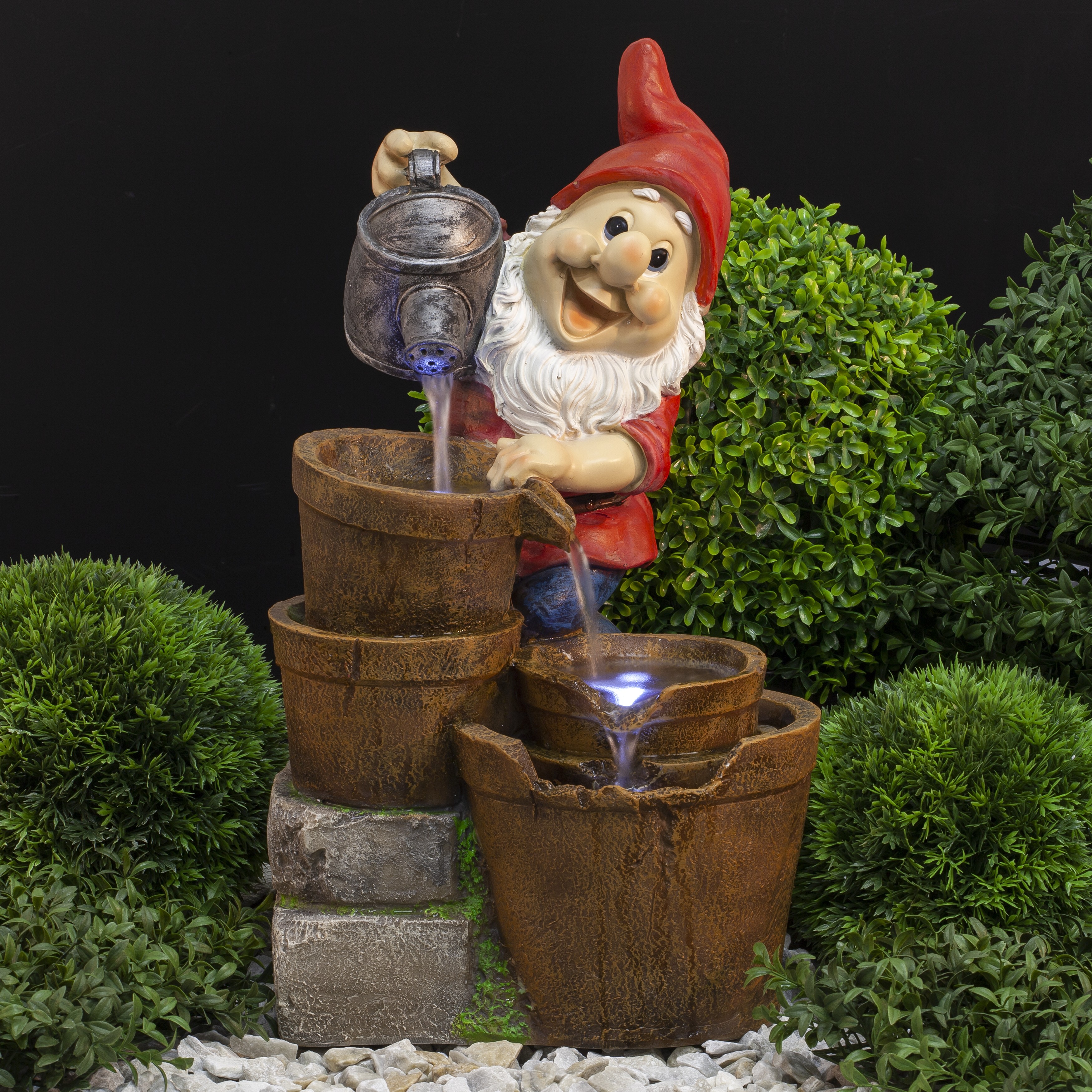 Фонтан садовый Гном с лейкой 54см, полистоун арт.Б0043460 по цене 