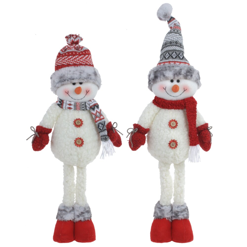 Игрушка набивная Снеговик 22х9х66см арт.779445 по цене 