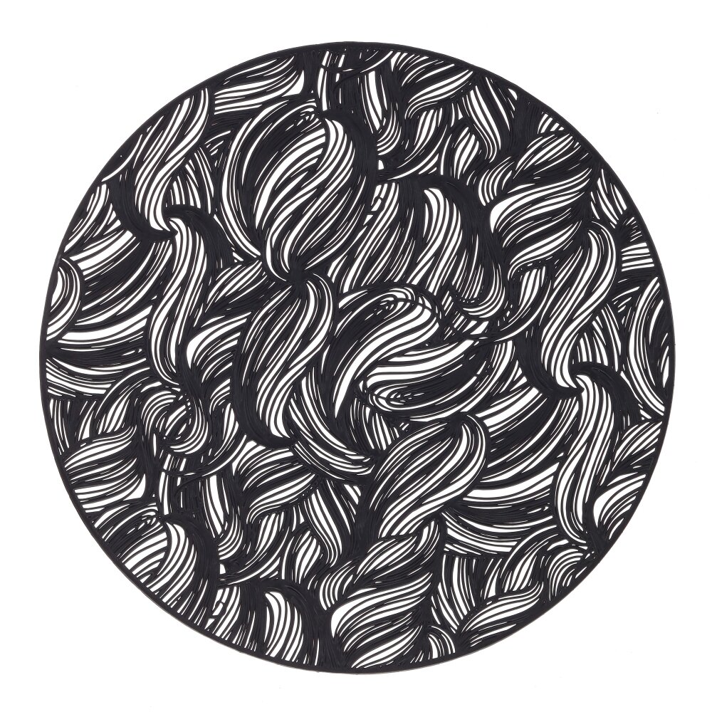 Салфетка сервировочная круглая 38х38х0,1см, полимерные материалы арт.789718 по цене 