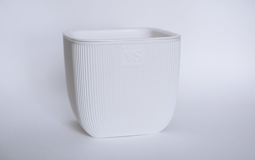 Горшок Фабио ВипСет с дренажной системой 1,95л белый арт.AMF-1,95-01 по цене 