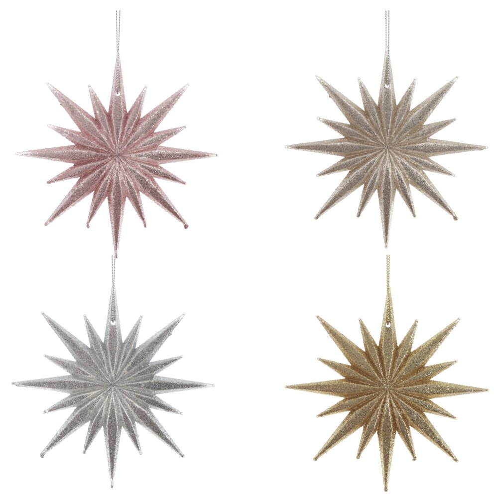 Изделие подвесное Снежинка 12х1х12см 4в. арт.822773 по цене 