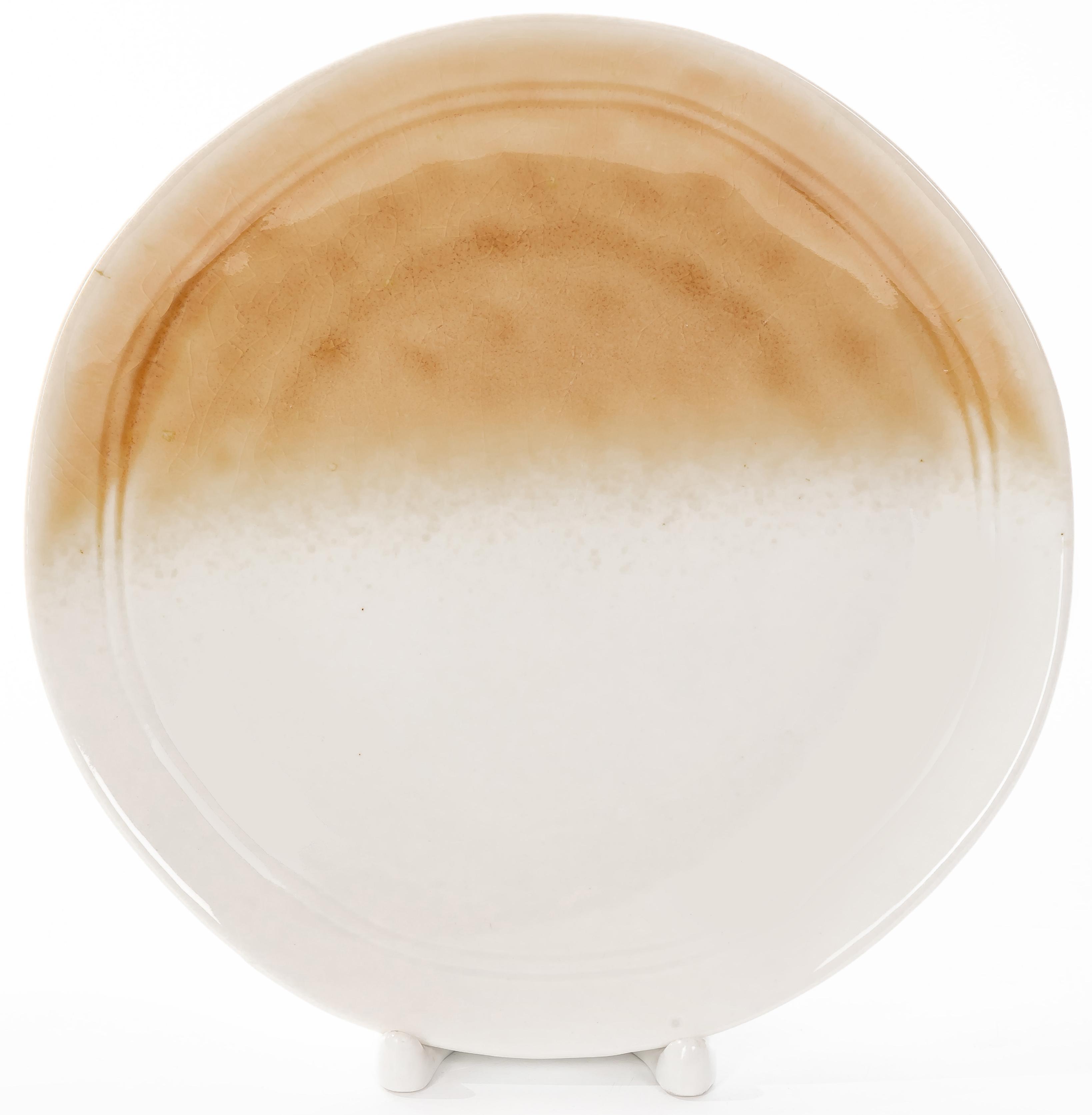 Тарелка мелкая Элис 21см, фарфор, кофе с молоком арт.236-28030 по цене 