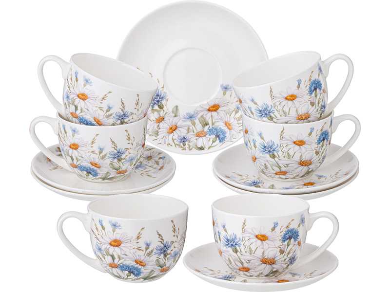 Сервиз чайный Лефард Сентимент на 6пер. 12пр. 330мл фарфор арт.104-986 по цене 