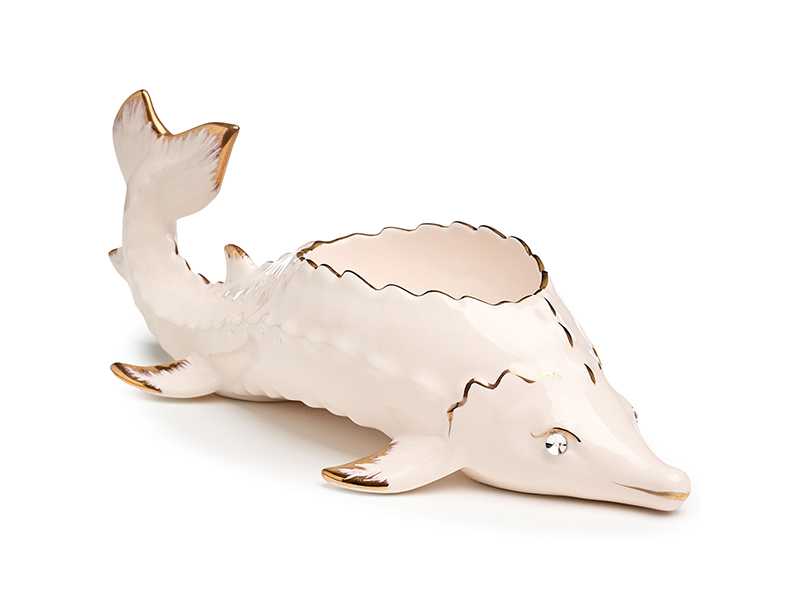 Икорница Лефард Золотая рыбка 25x9x7,5см, фарфор арт.58-1053 по цене 